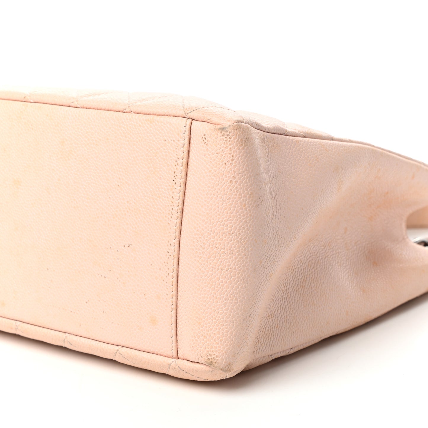 Caviar Quilted Grand Shopping Tote GST Light Pink