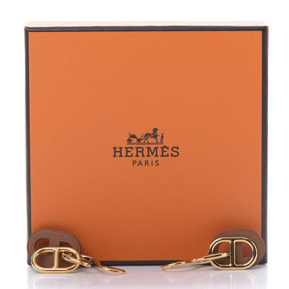 Hermes Swift O'Maillon Earrings Gold 6 of 6
