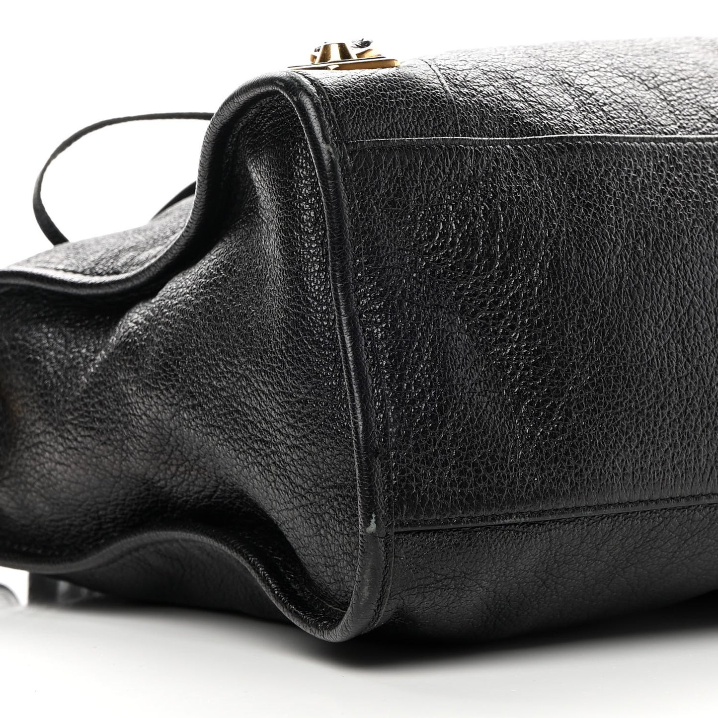 Chevre Gold Metallic Edge Hardware City Black