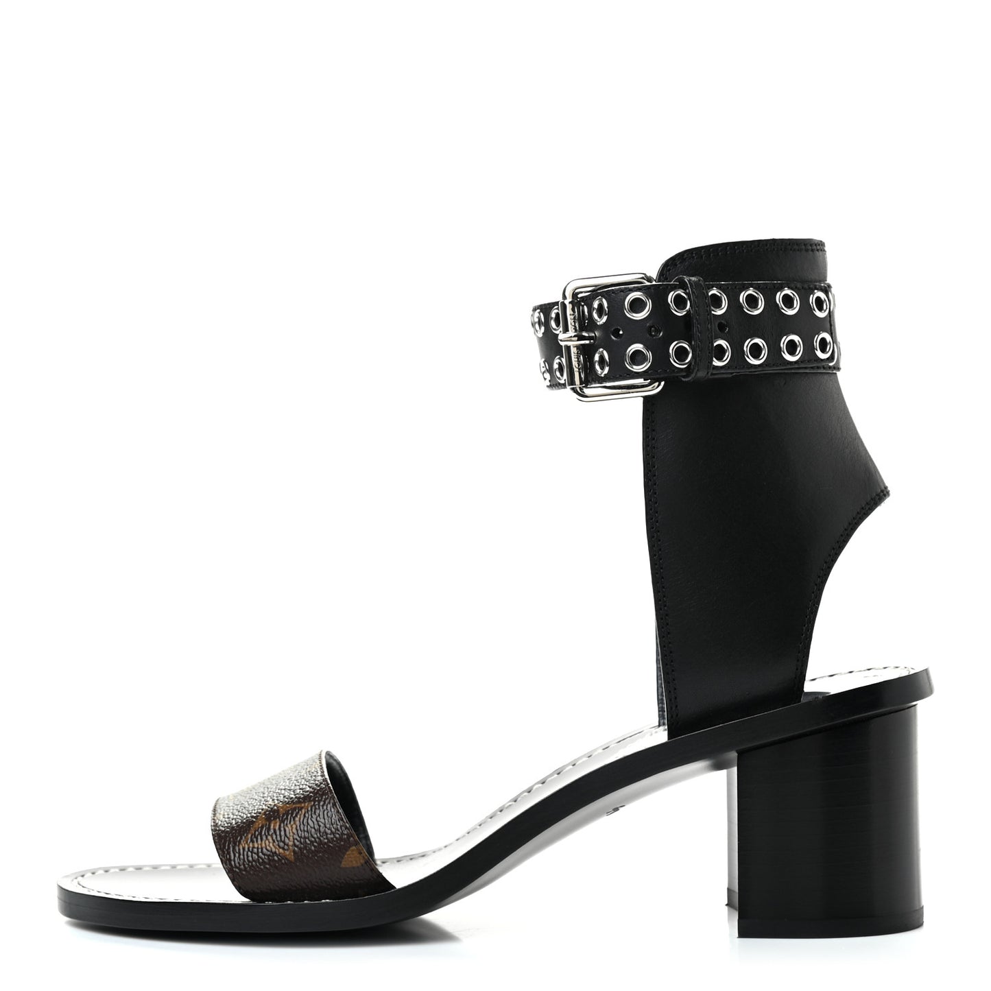 Calfskin Monogram Passenger Sandals 40 Black