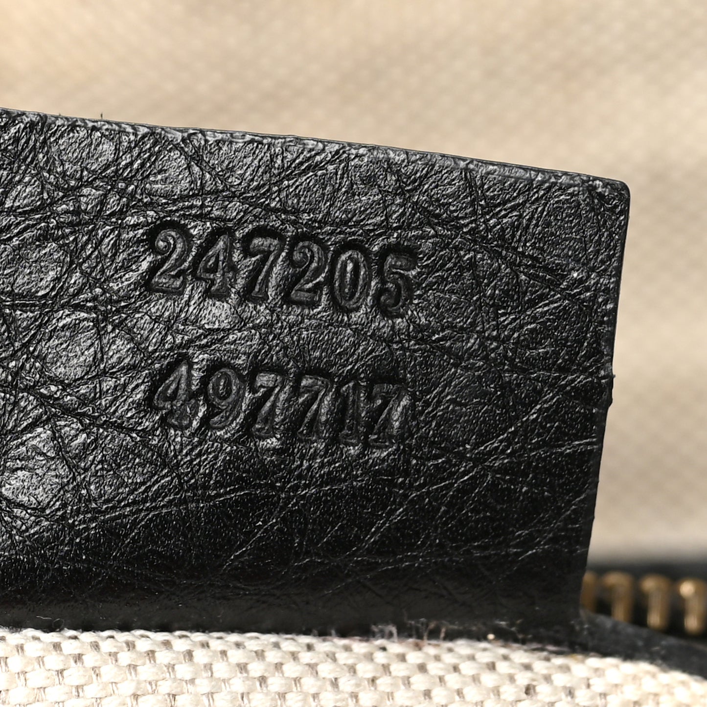 Calfskin Vintage Web Medium Boston Black