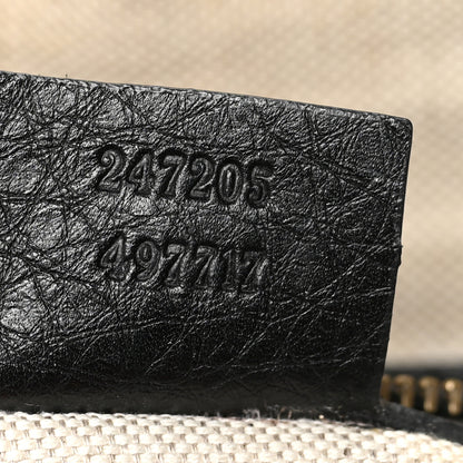 Gucci Calfskin Vintage Web Medium Boston Black 7 of 14