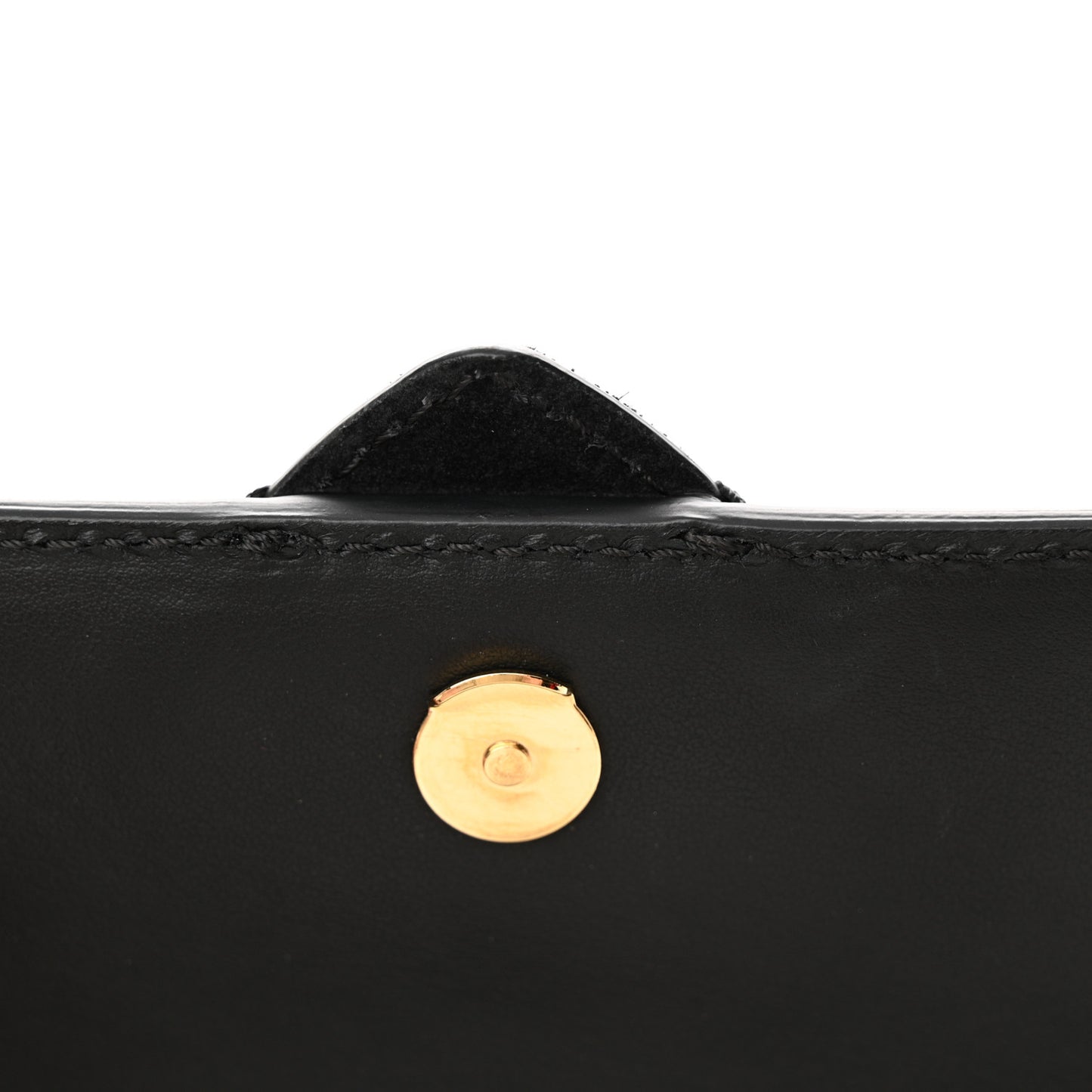 Metallic Calfskin Small Madison Buckle Bag Gold