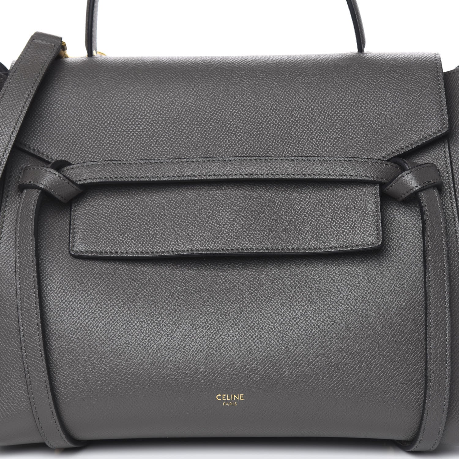Celine Grained Calfskin Mini Belt Bag Grey 8 of 10