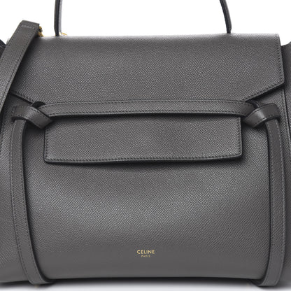 Celine Grained Calfskin Mini Belt Bag Grey 8 of 10