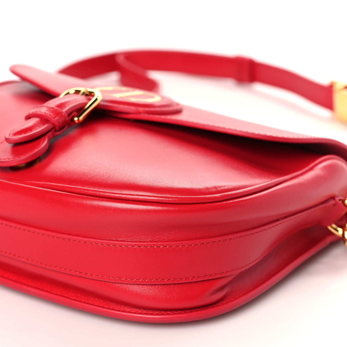 Box Calfskin Medium Bobby Flap Raspberry