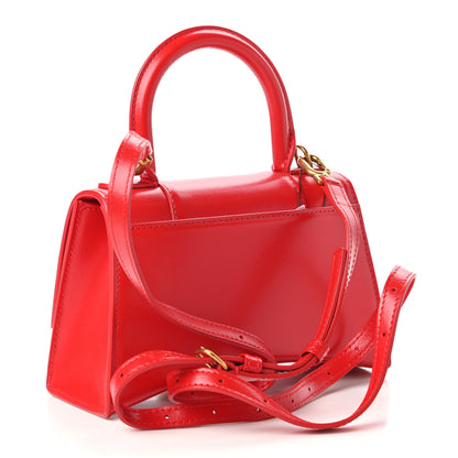 Balenciaga Shiny Box Calfskin Hourglass Top Handle Bag XS Bright Red 3 of 10