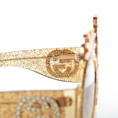 Gucci Acetate Pineapple GG0150/S Sunglasses Gold 6 of 6