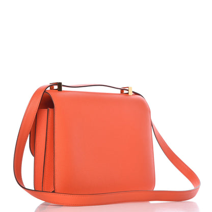 Hermes Evercolor Constance 24 Orange Poppy 3 of 24