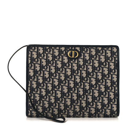 Christian Dior Oblique 30 Montaigne Pouch Blue 7 of 22