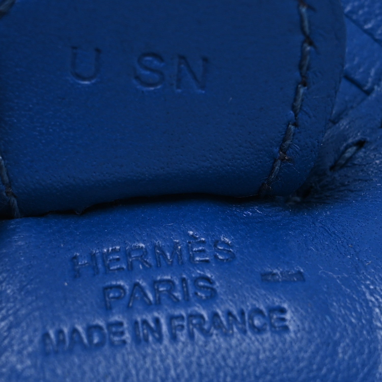 Hermes Milo Lambskin Lizard Touch Grigri Rodeo Horse Bag Charm PM Bleu France Bleu Saphir 3 of 3
