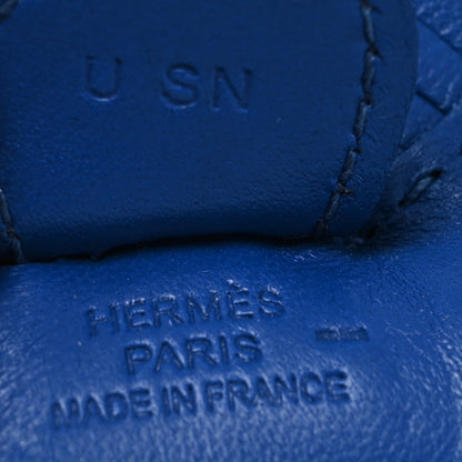 Hermes Milo Lambskin Lizard Touch Grigri Rodeo Horse Bag Charm PM Bleu France Bleu Saphir 3 of 3