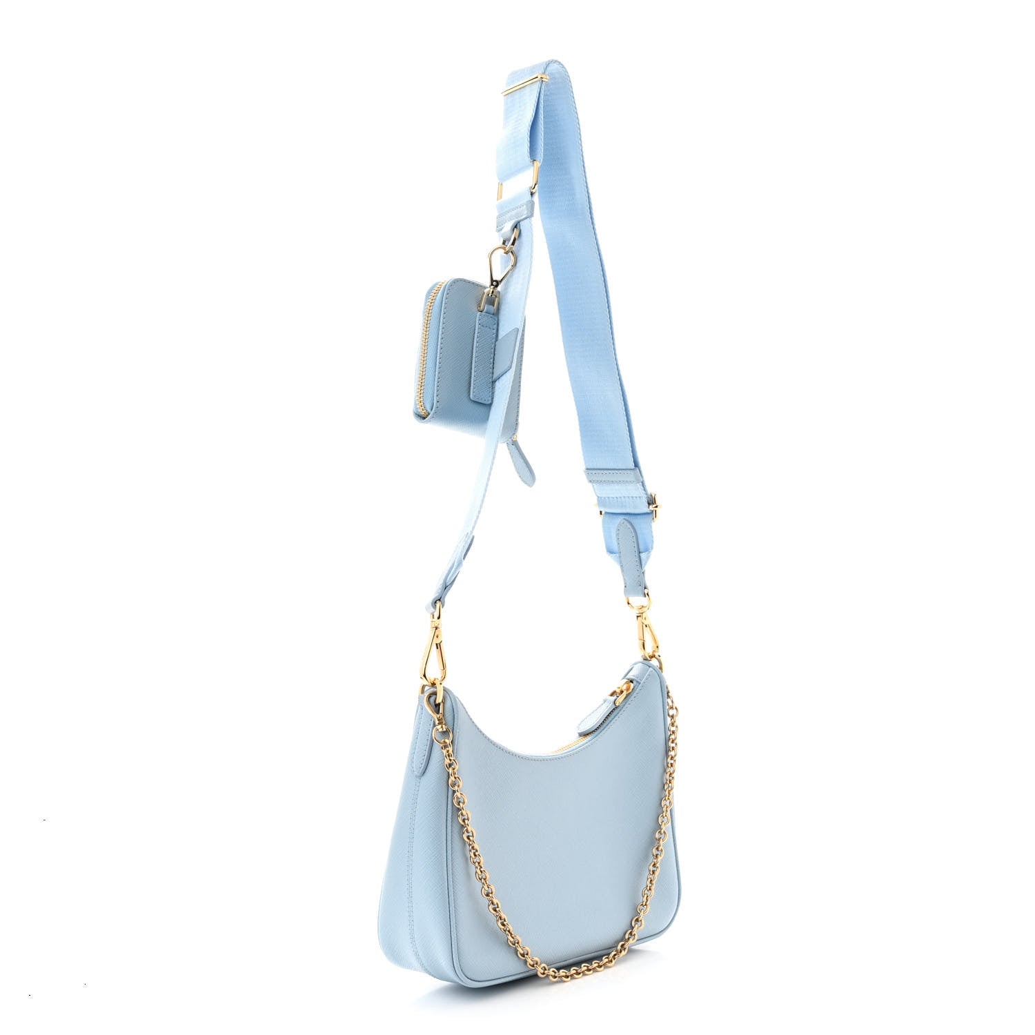 Prada Saffiano Re-Edition 2005 Shoulder Bag Celeste 3 of 11