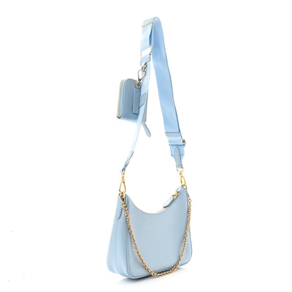 Prada Saffiano Re-Edition 2005 Shoulder Bag Celeste 3 of 11