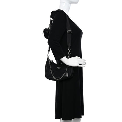 Prada Nylon Re-Edition 2005 Shoulder Bag Black 2 of 11
