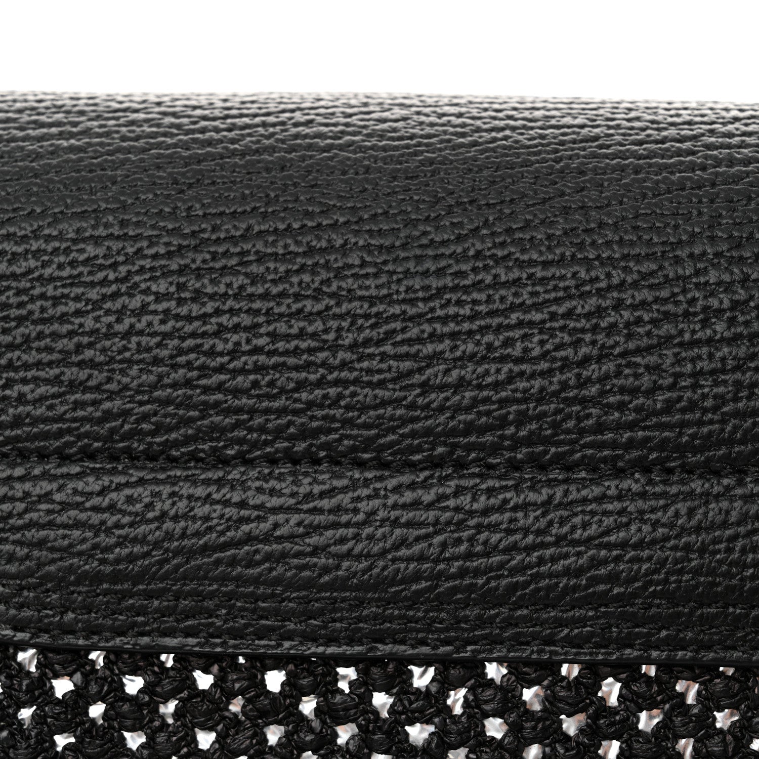 3.1 Phillip Lim PHILLIP LIM 3.1 Textured Calfskin Woven Panel Medium Pashli Satchel Black Silver 13 of 14