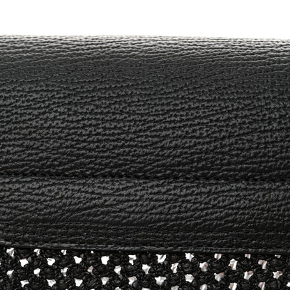 3.1 Phillip Lim PHILLIP LIM 3.1 Textured Calfskin Woven Panel Medium Pashli Satchel Black Silver 13 of 14