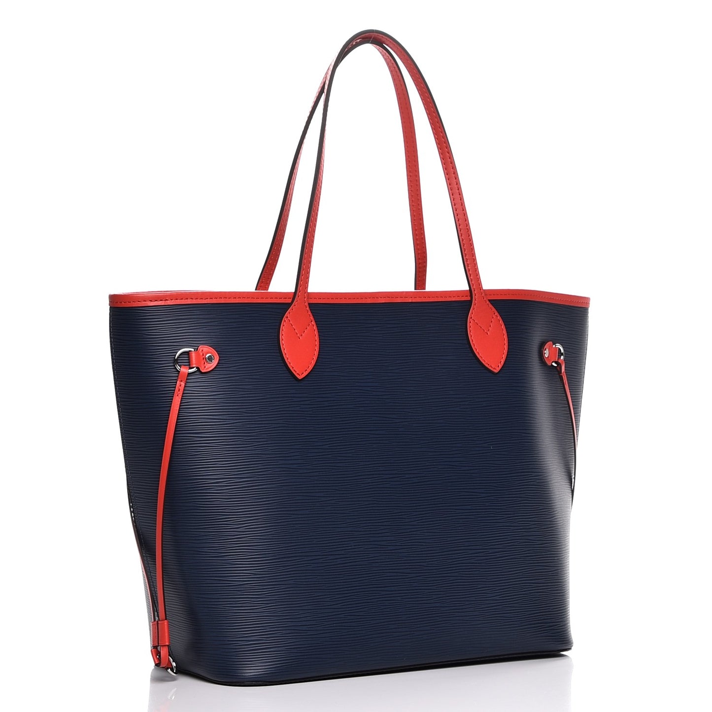 Epi Neverfull MM Indigo Coquelicot