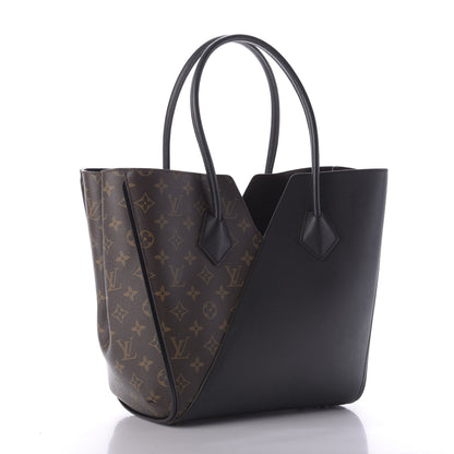 Louis Vuitton Calfskin Monogram Kimono Tote Black 3 of 9