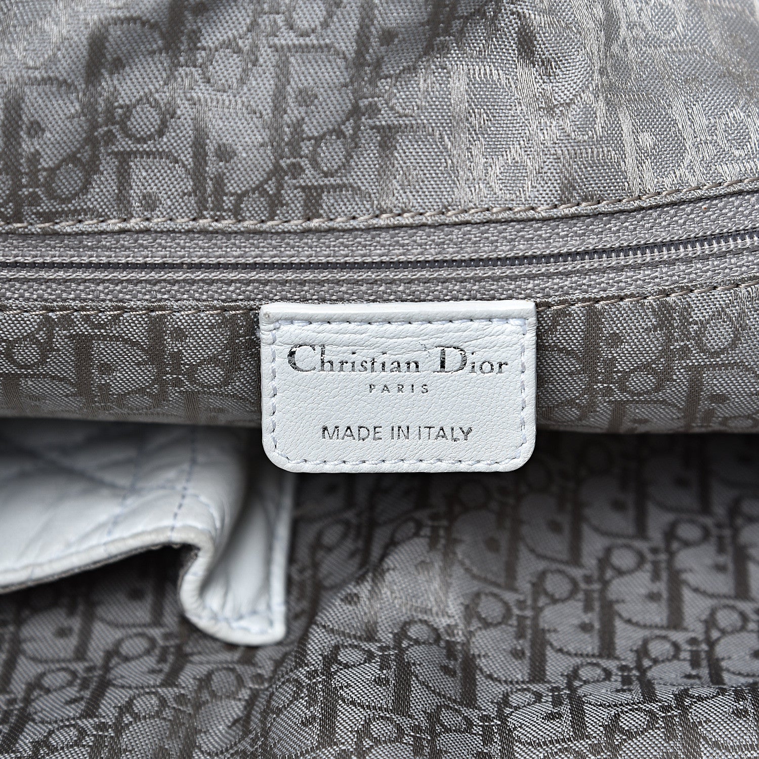 Christian Dior Lambskin Cannage Large Dior Soft Hobo White 5 of 19