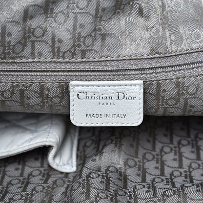 Christian Dior Lambskin Cannage Large Dior Soft Hobo White 5 of 19