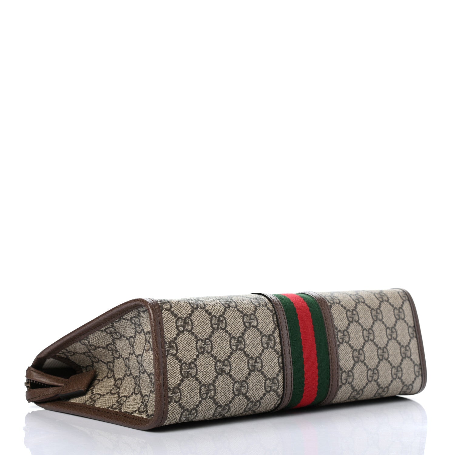 Gucci GG Supreme Monogram Web Toiletry Case Brown 3 of 6