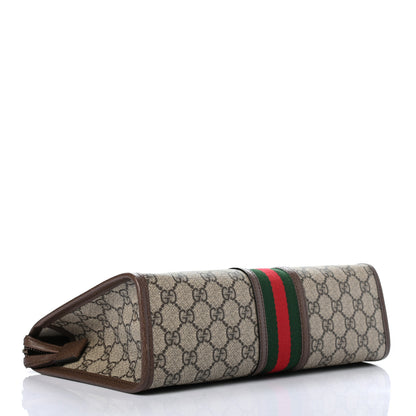 Gucci GG Supreme Monogram Web Toiletry Case Brown 3 of 6