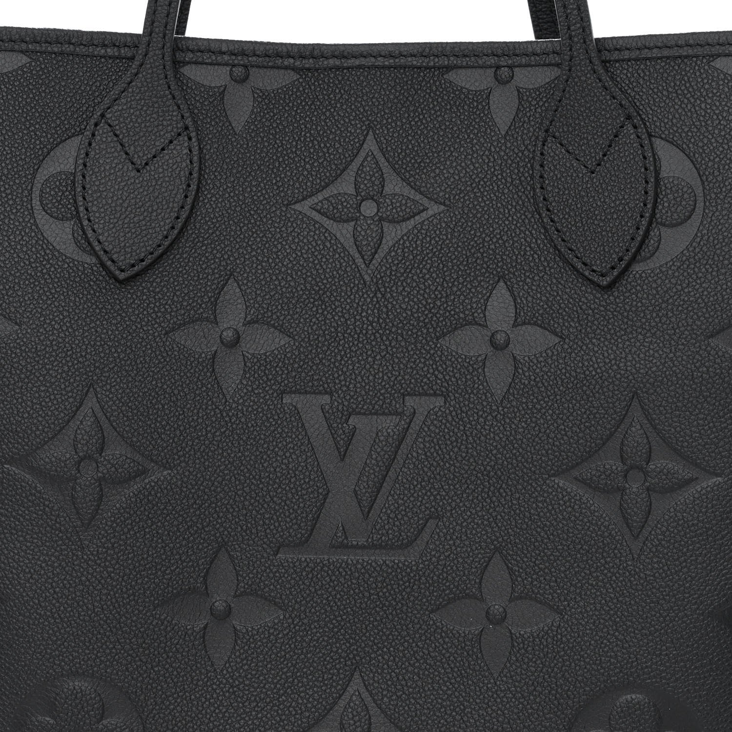 Louis Vuitton Empreinte Monogram Giant Neverfull MM Black 9 of 11