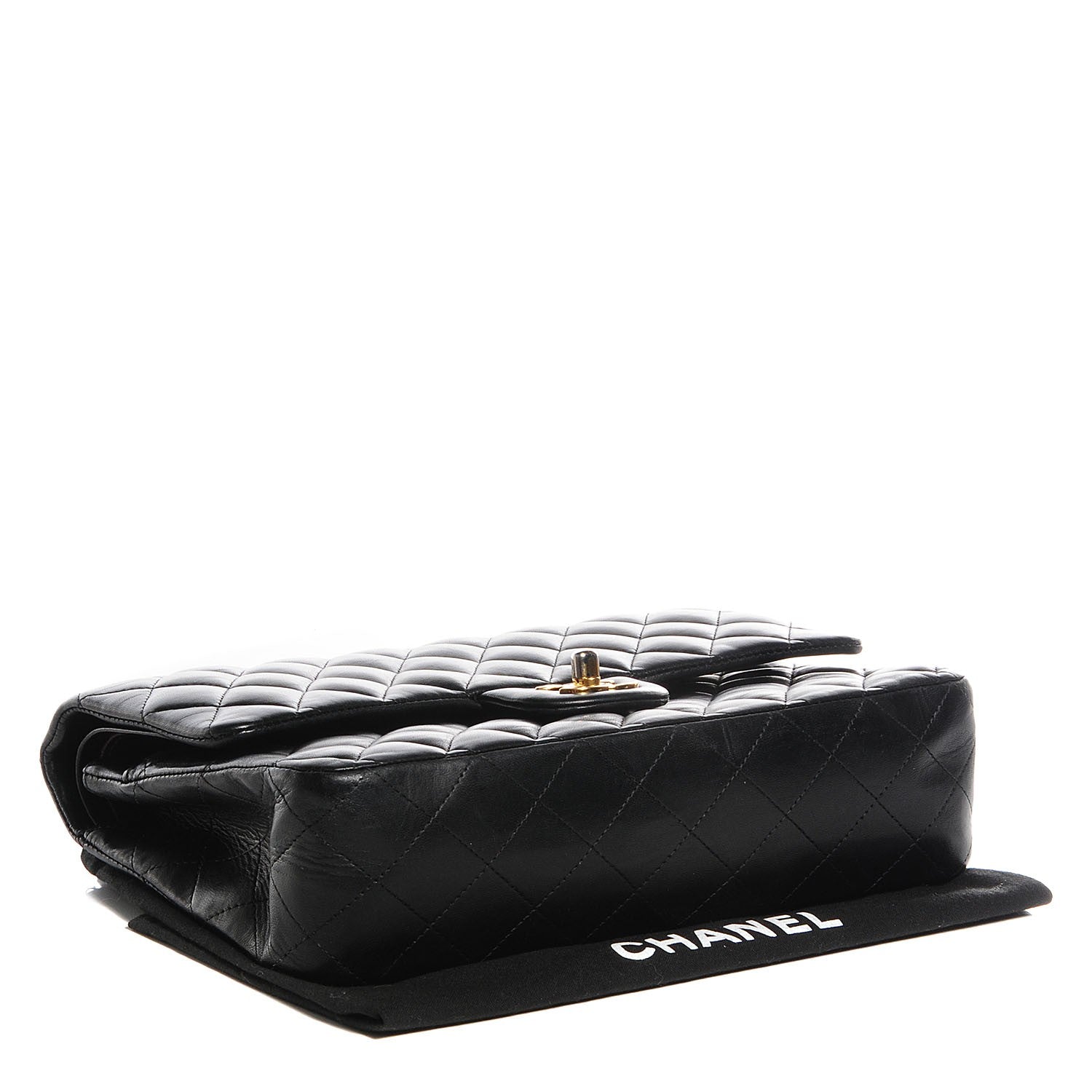 Chanel Lambskin Quilted Medium Double Flap Black 4 of 9