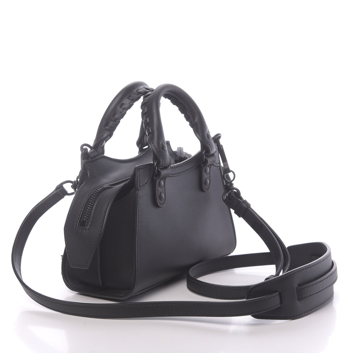 Smooth Calfskin Neo Classic Black Hardware Nano City Crossbody Black