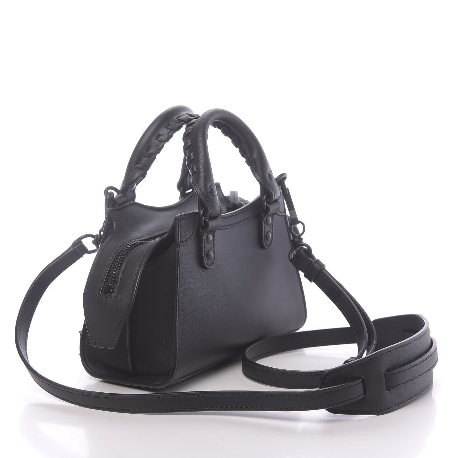 Balenciaga Smooth Calfskin Neo Classic Black Hardware Nano City Crossbody Black 3 of 10