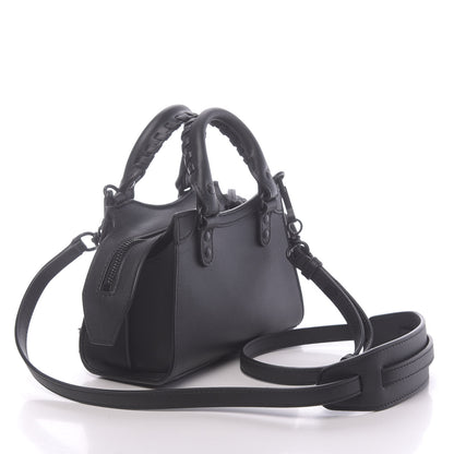 Balenciaga Smooth Calfskin Neo Classic Black Hardware Nano City Crossbody Black 3 of 10
