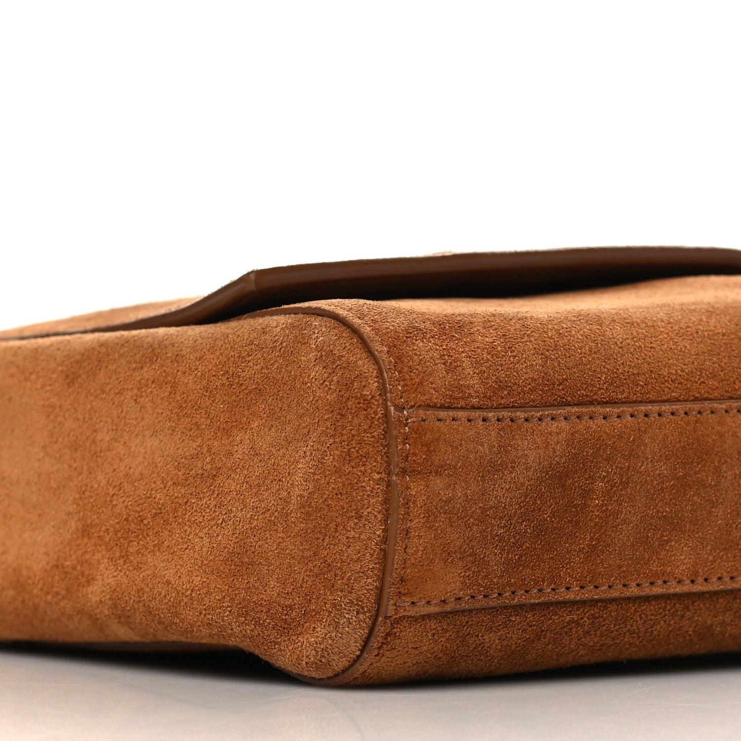 Saint Laurent Smooth Calfskin Suede Medium Reversible Monogram Kate Satchel Light Ochre 7 of 14