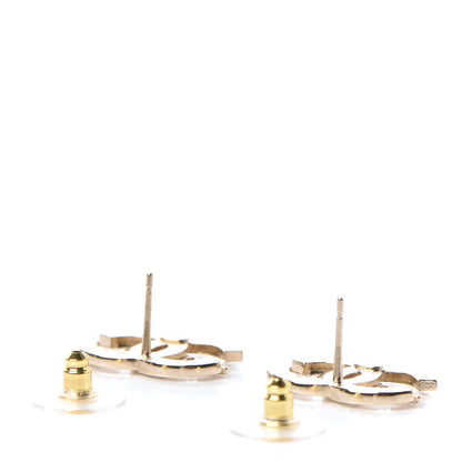 Chanel Crystal CC Forever Earrings Gold 3 of 5