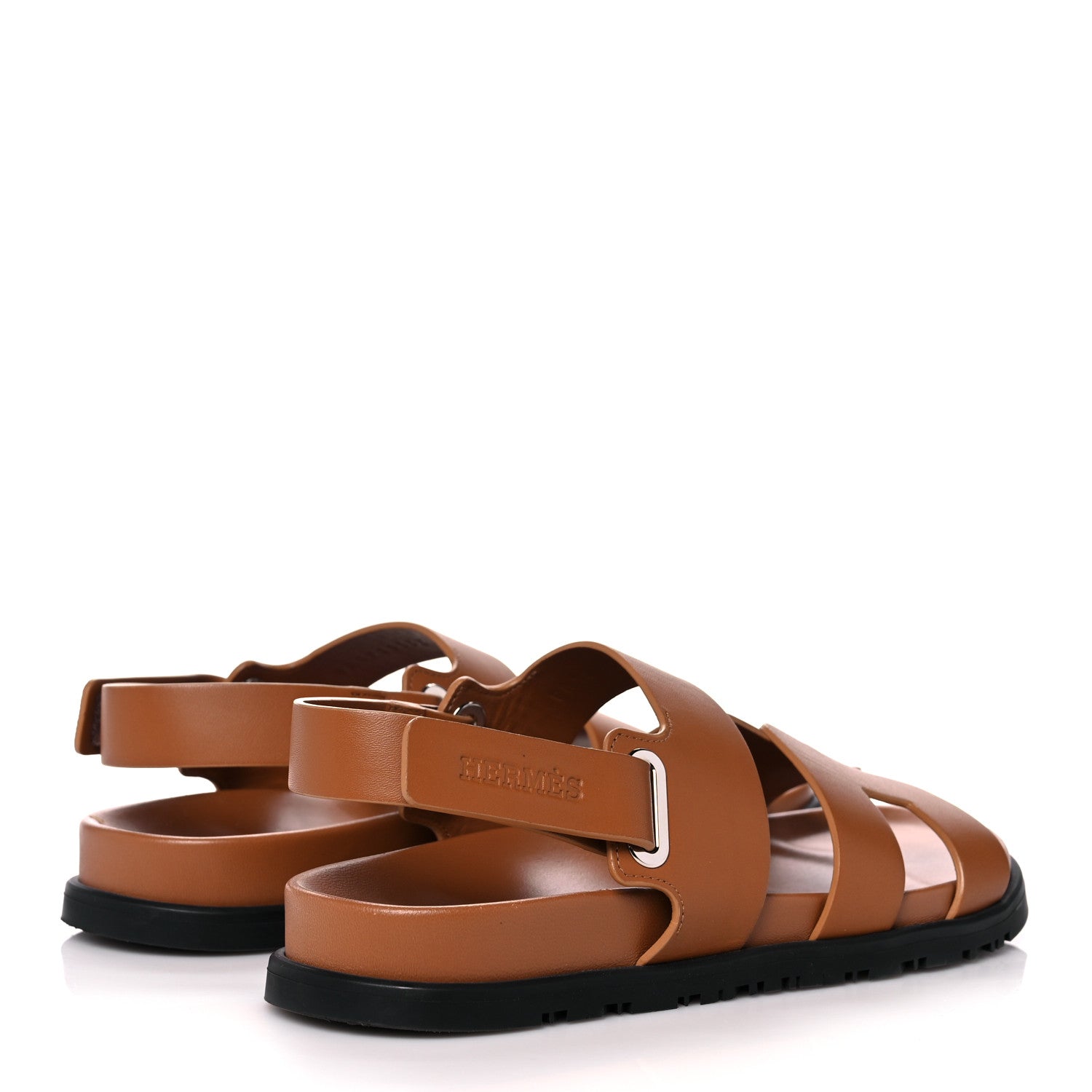 Hermes Calfskin Womens Takara Sandals 38 Gold 4 of 13
