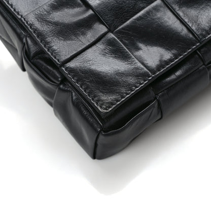 Bottega Veneta Paper Calfskin Intrecciato Stretch Cassette Black 10 of 11