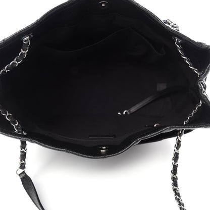 Chanel Caviar Quilted CC Timeless Soft Tote Black 5 of 11