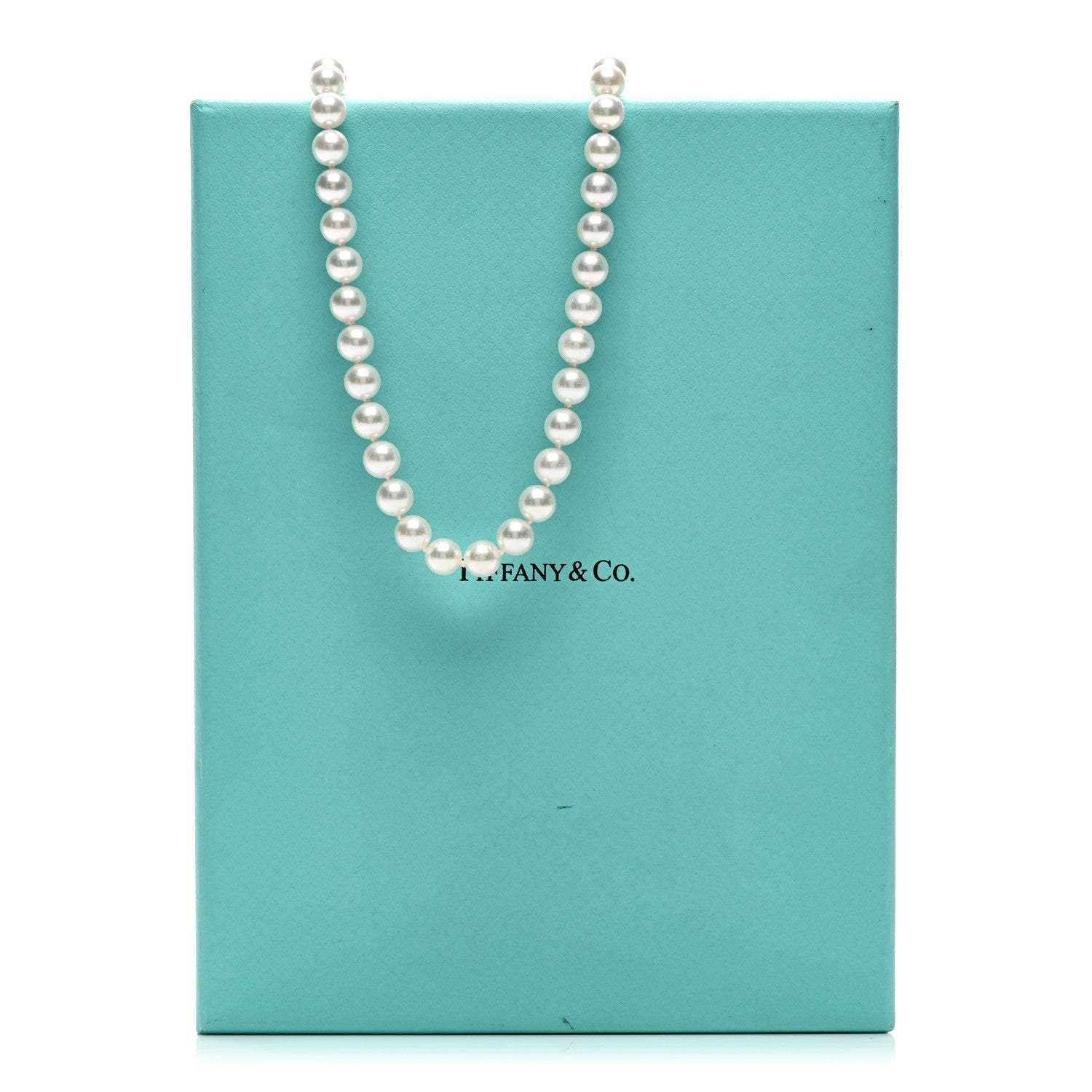 Tiffany 18K White Gold Akoya Cultured Pearl 7-7.5mm Essential Necklace 5 of 5