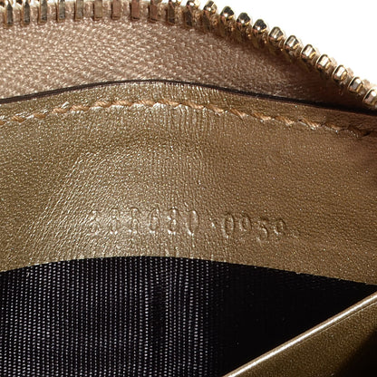 Gucci Metallic Microguccissima Bow Zip Around Wallet Golden Beige 7 of 7