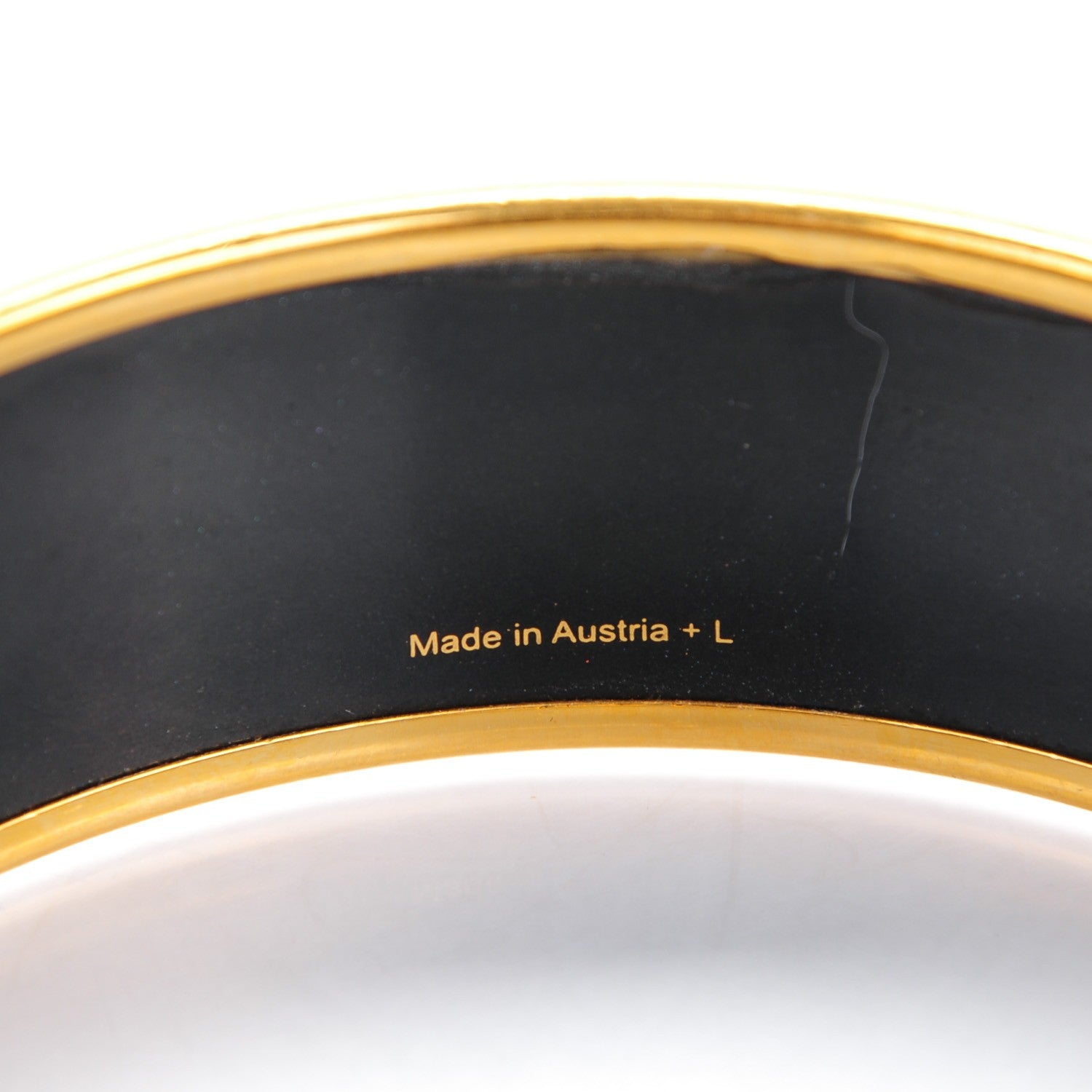 Hermes Enamel Printed Wide Grand Apparat Bracelet 70 4 of 5