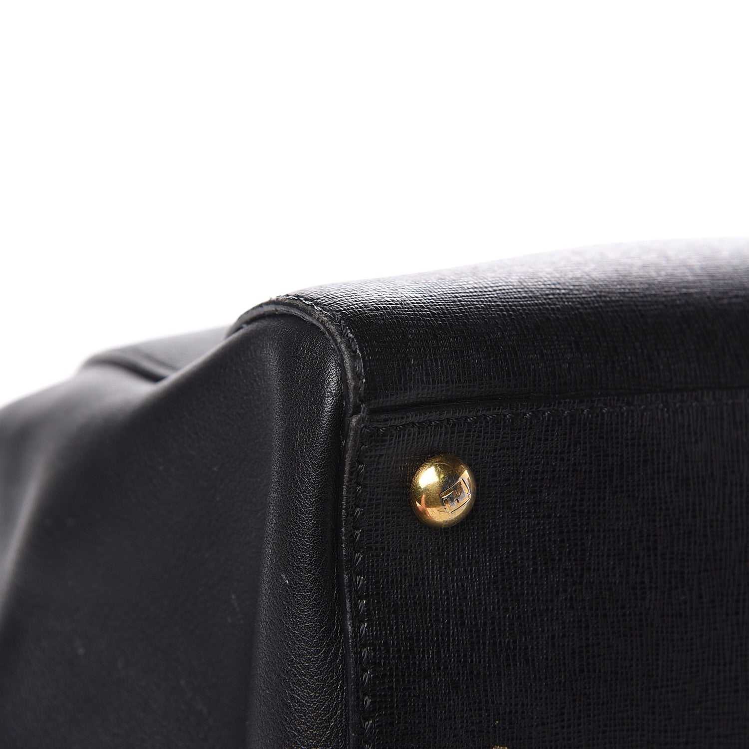 Fendi Vitello Elite Regular 2Jours Tote Black 11 of 19