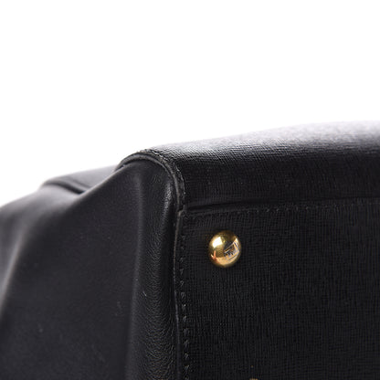 Fendi Vitello Elite Regular 2Jours Tote Black 11 of 19