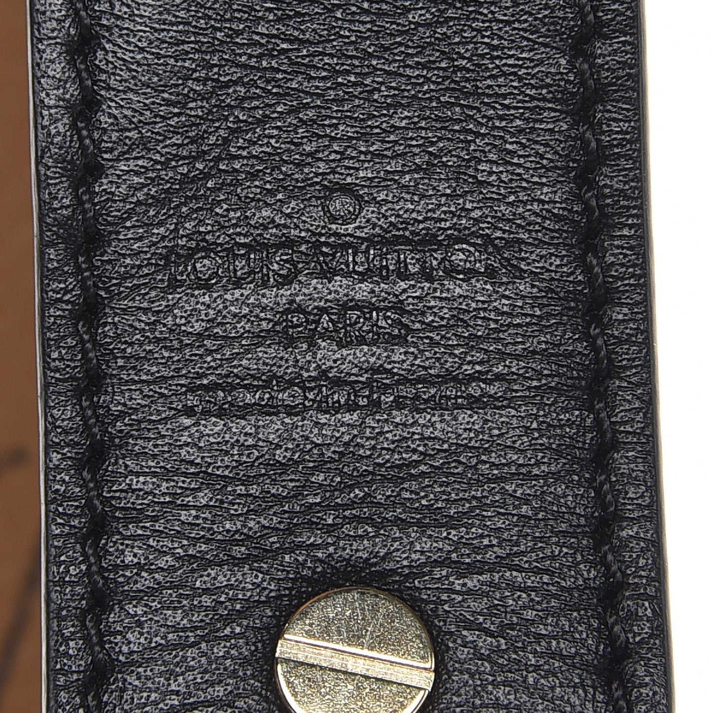 Reverse Monogram Bandouliere Shoulder Strap XL Black