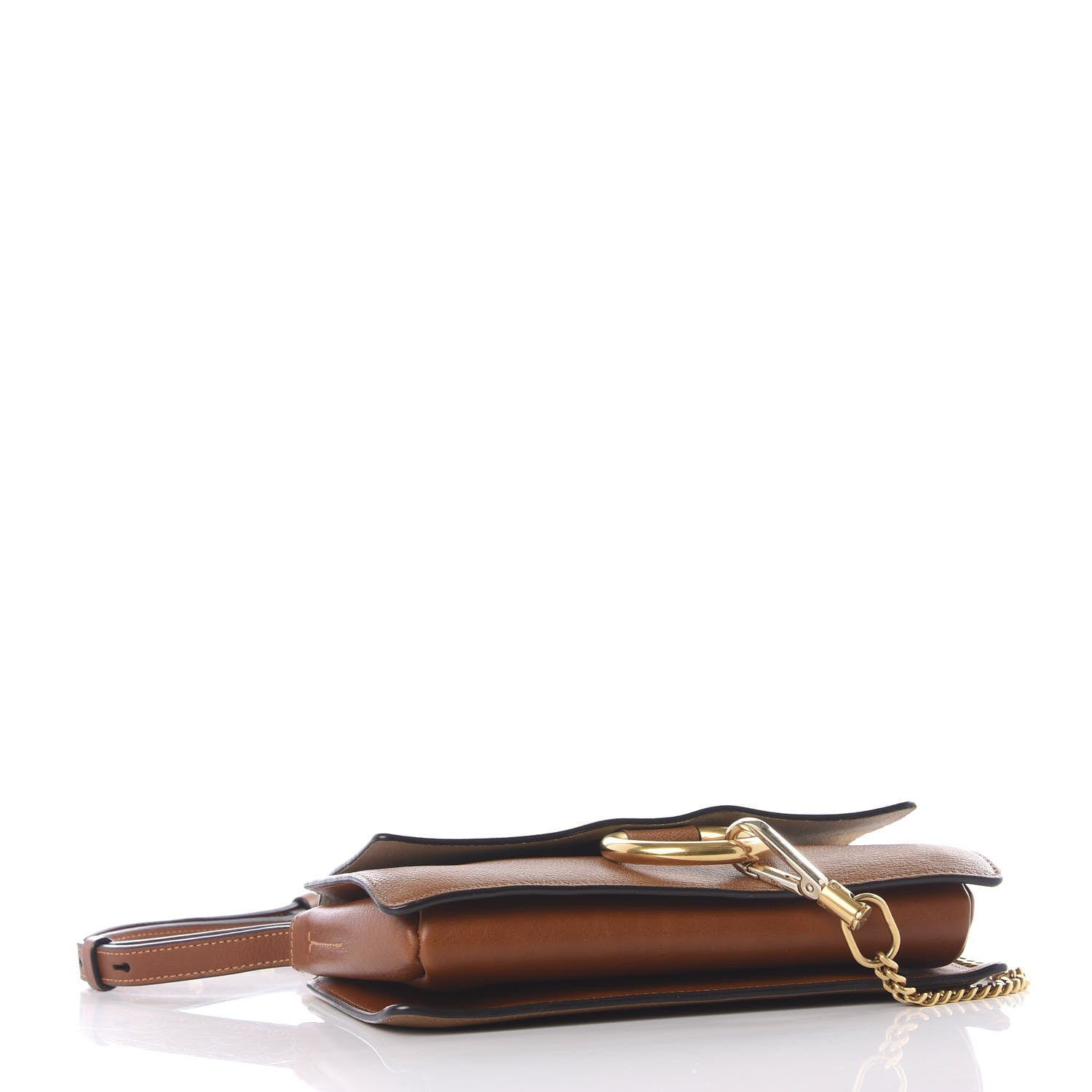Chloe Goatskin Small Faye Shoulder Bag Tan 3 of 8