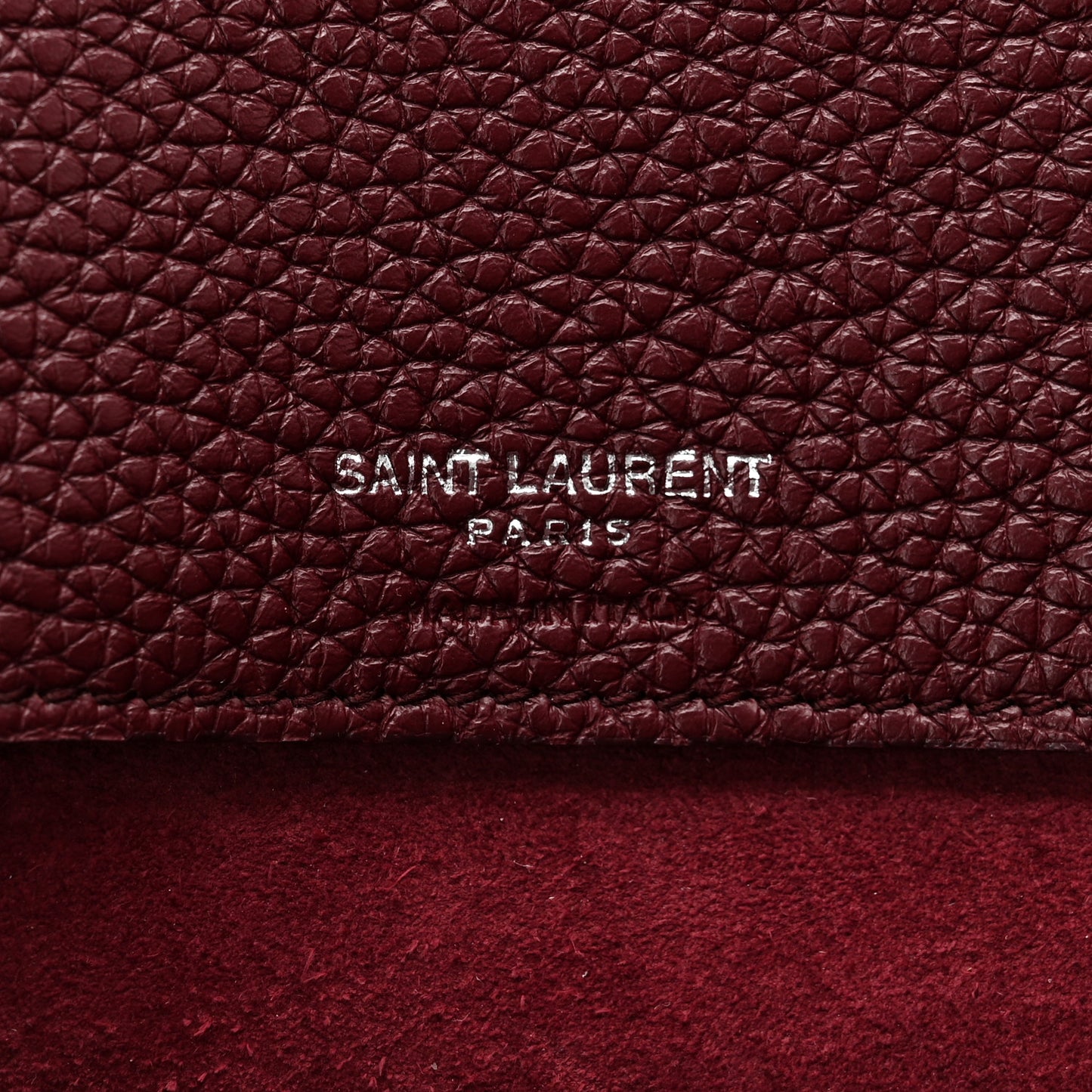 Grained Calfskin Small Supple Sac De Jour Dark Pallisandre