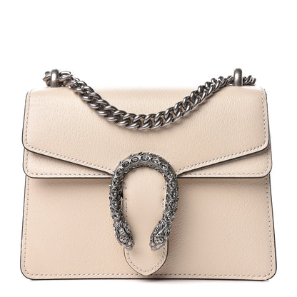 Gucci Textured Calfskin Crystal Mini Dionysus Shoulder Bag Mystic White 1 of 11