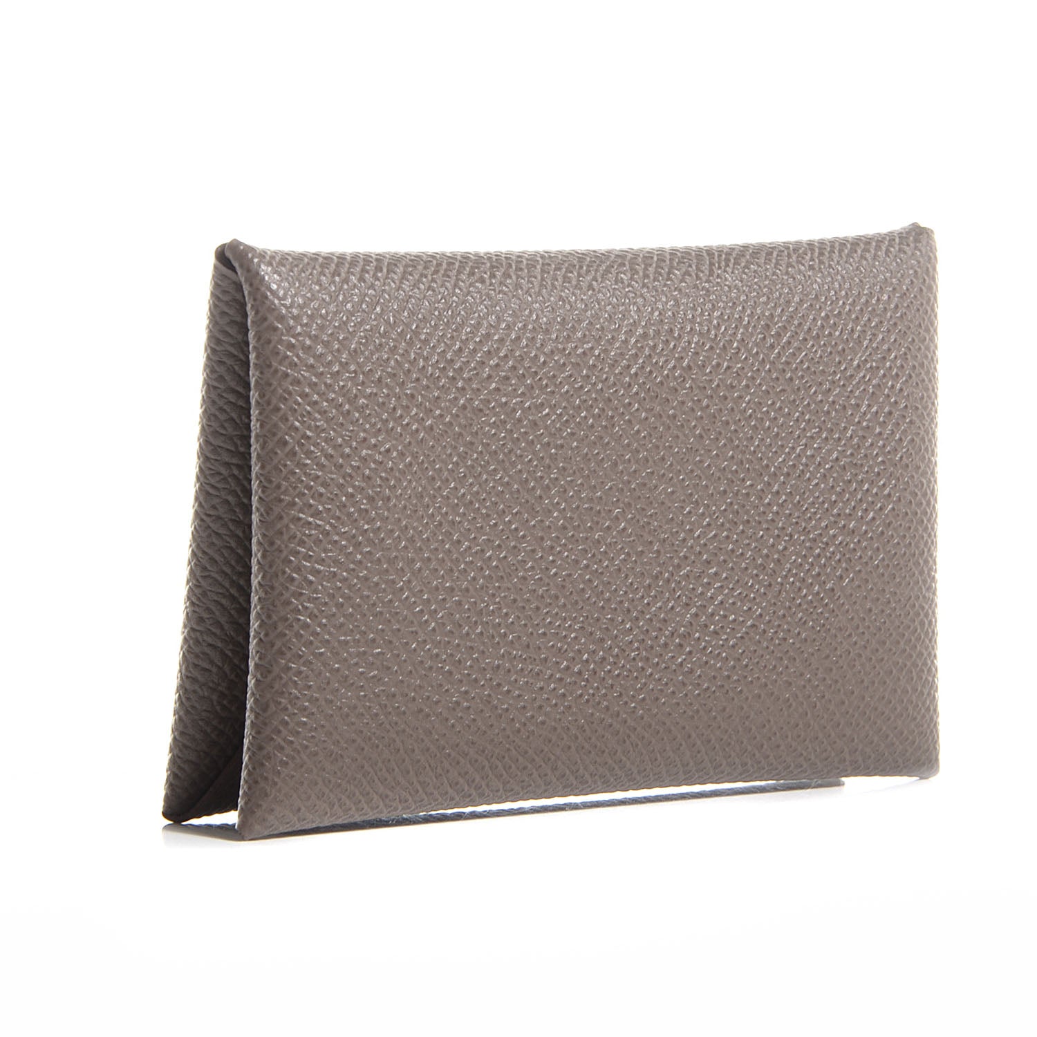 Hermes Epsom Calvi Card Case Etoupe 3 of 8