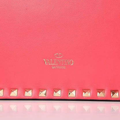 Valentino Garavani Nappa Rockstud Wristlet Clutch Deep Rose 7 of 7