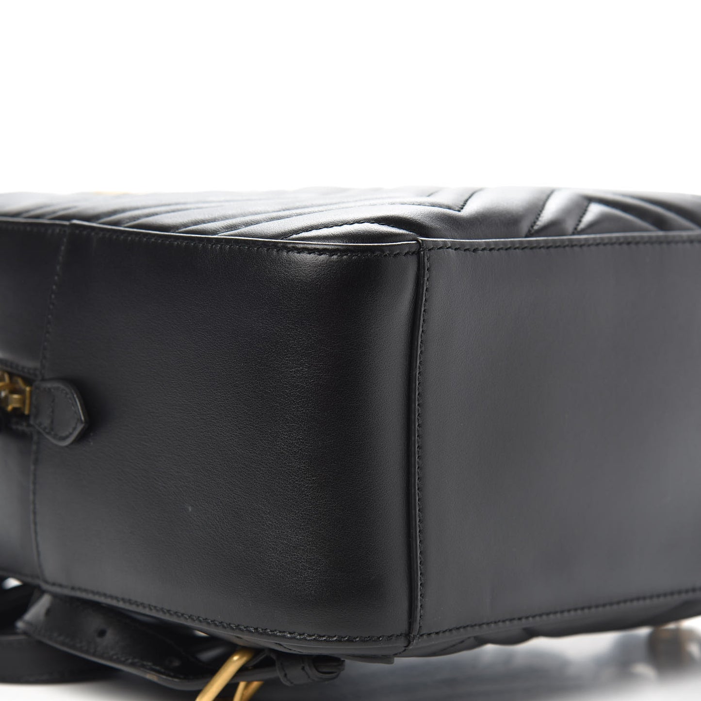 Calfskin Matelasse GG Marmont Backpack Black