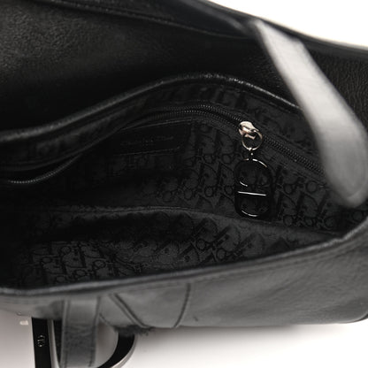 Christian Dior Calfskin Saddle Bag Black 5 of 11